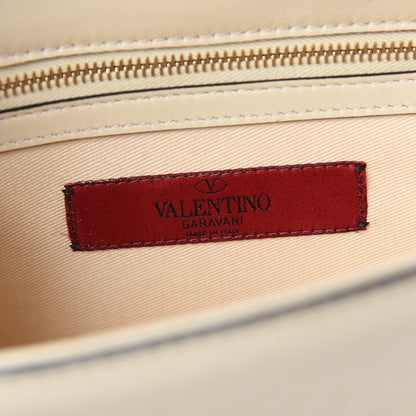 Valentino Garavani Vitello Small Glam Lock Rockstud Flap White 5 of 9