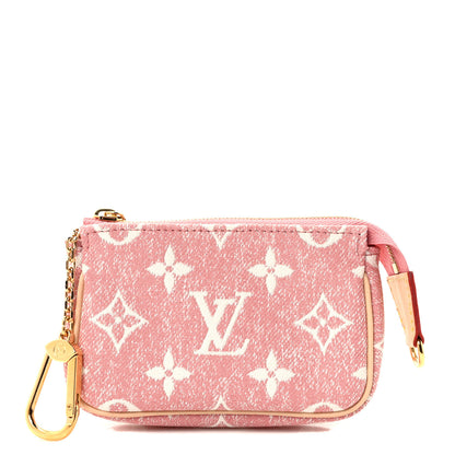 Louis Vuitton Denim Jacquard Monogram Micro Pochette Accessories Rose 1 of 7