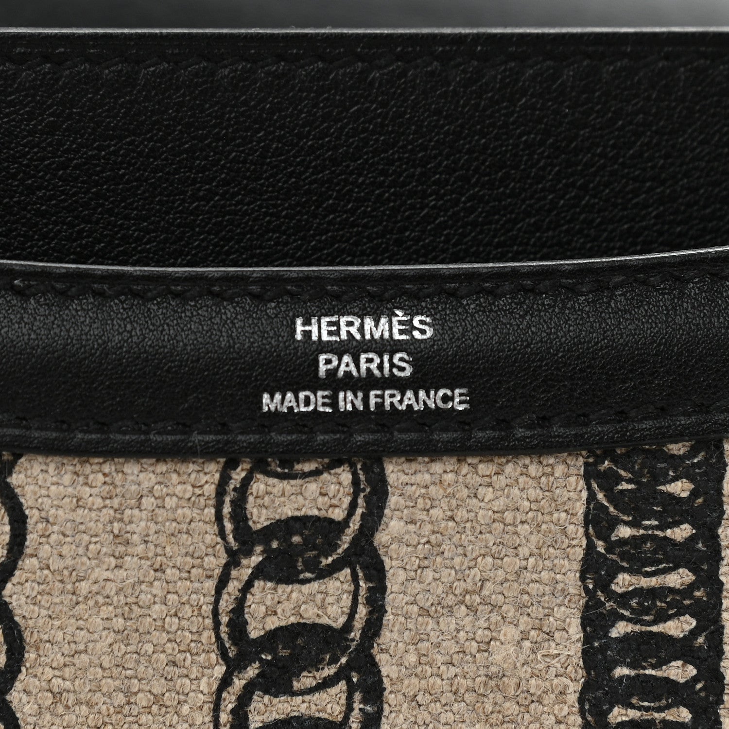 Hermes Swift Toile Dechainee Constance 24 Ficelle Black 5 of 8