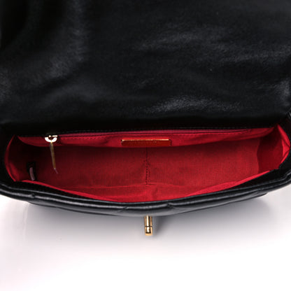 Chanel Goatskin Quilted Medium Chanel 19 Flap Black 5 of 10