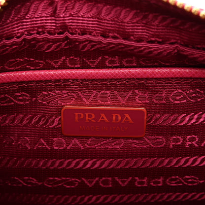 Prada Saffiano Lux Small Camera Crossbody Bag Magenta 6 of 9
