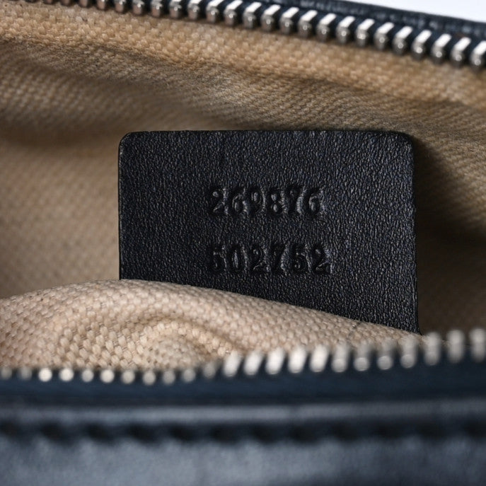 Monogram Vintage Web Small Boston Navy