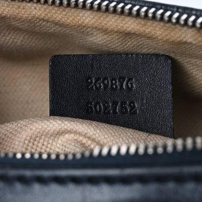 Gucci Monogram Vintage Web Small Boston Navy 10 of 10