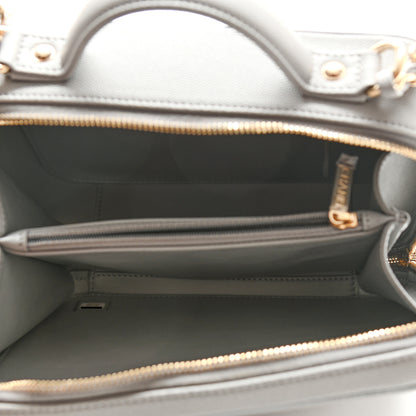 Chanel Caviar Quilted Medium CC Filigree Vanity Case Grey 5 of 11