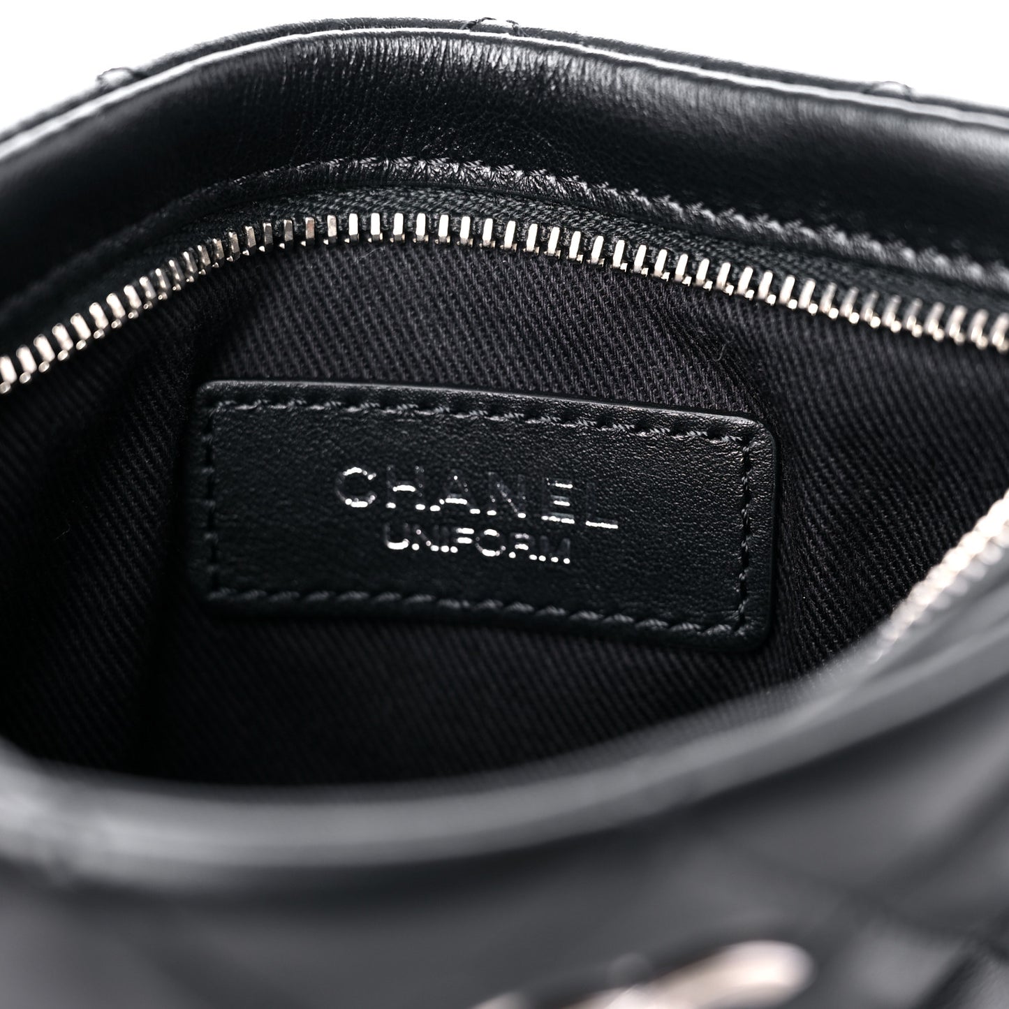 Lambskin Quilted Crossbody Black