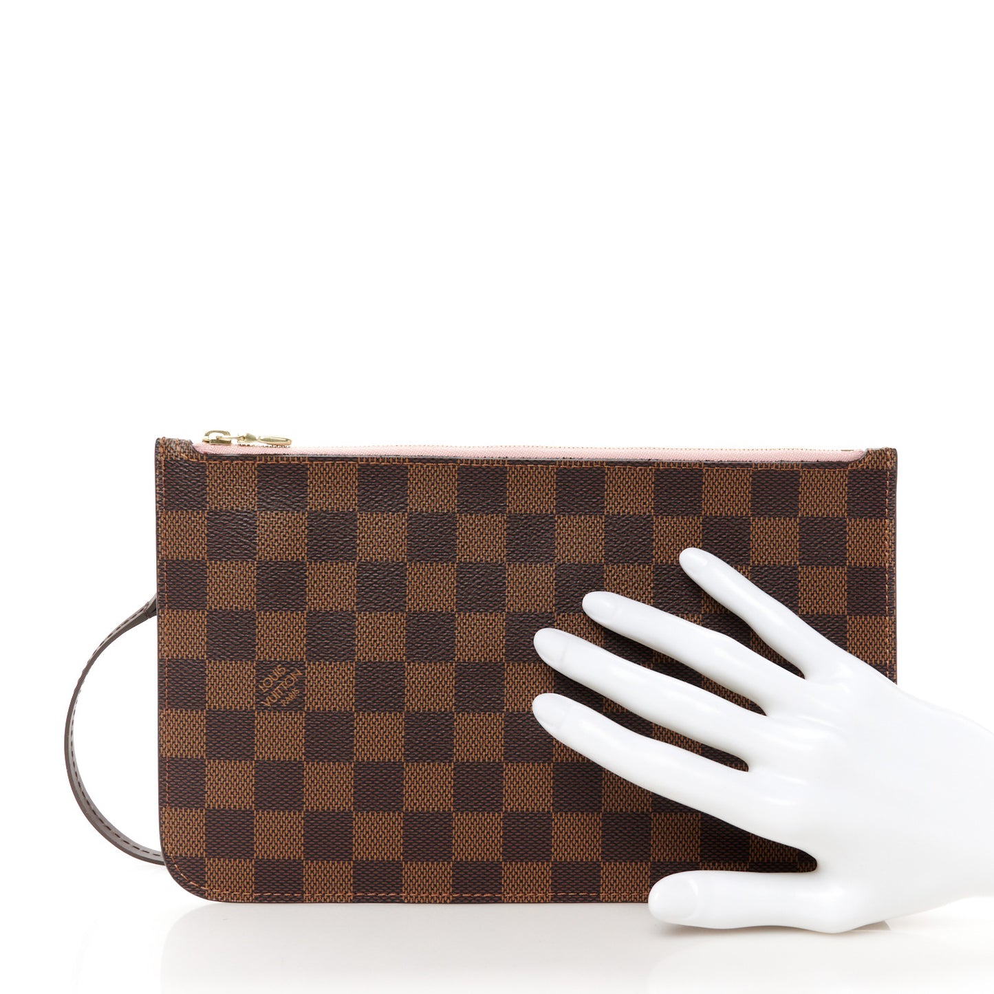 Damier Ebene Neverfull MM GM Pochette Rose Ballerine