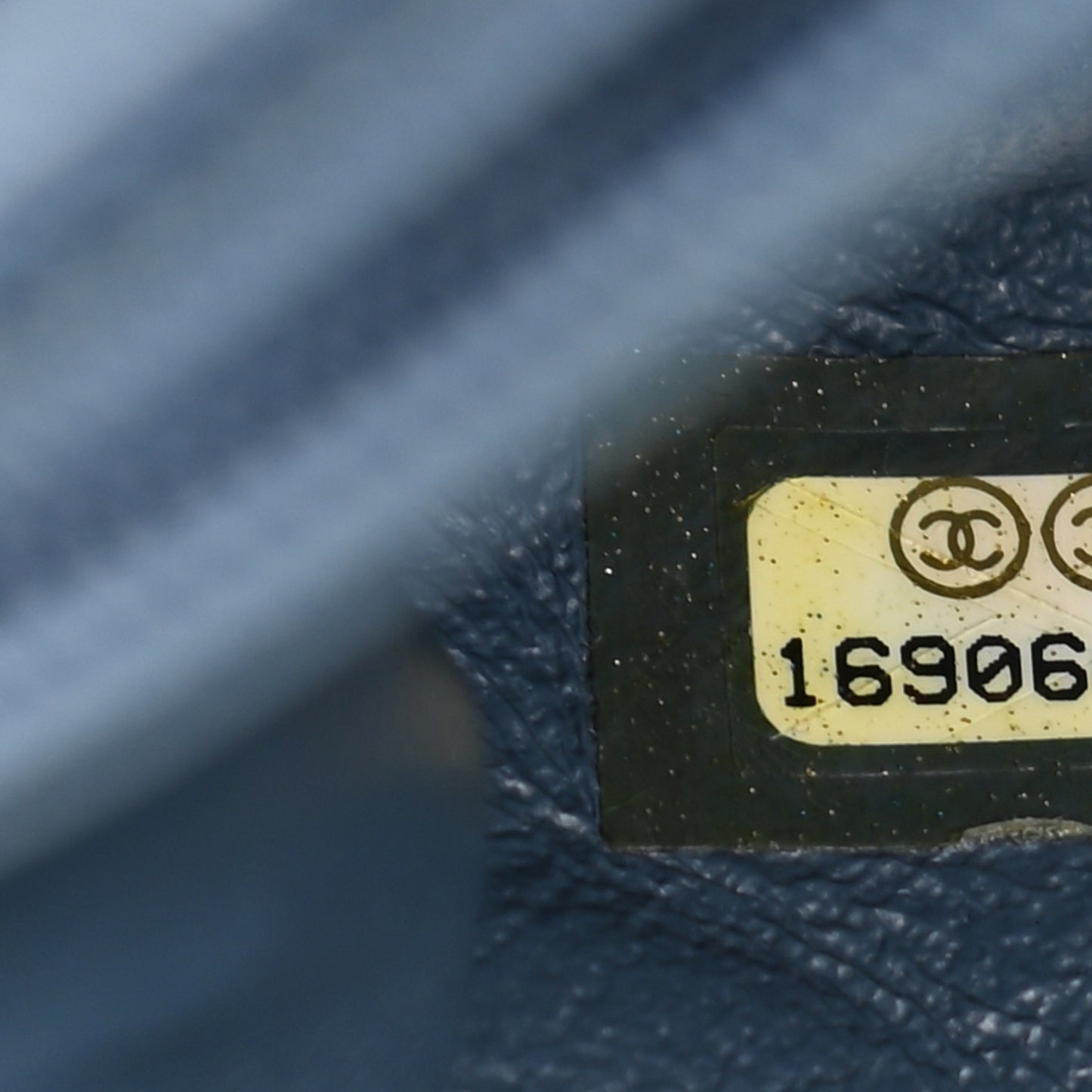 Lambskin Quilted Mini Rectangular Flap Blue