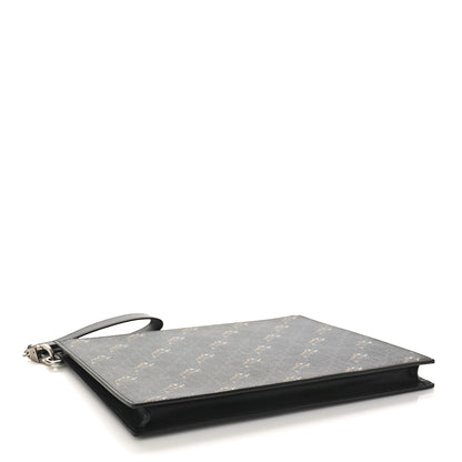 Gucci GG Supreme Monogram Tigers Zip Wristlet Pouch Black 4 of 7