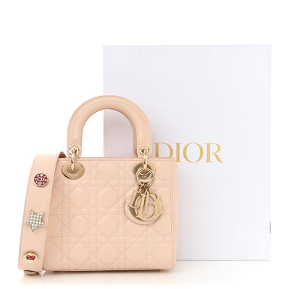 Christian Dior Lambskin Cannage Small Lucky Badges My Lady Dior Pink 13 of 13