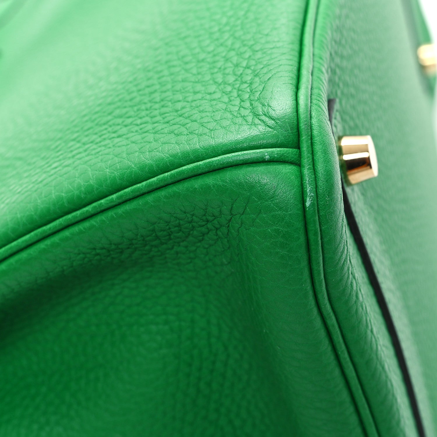 Hermes Taurillon Clemence Birkin 30 Bambou 10 of 12