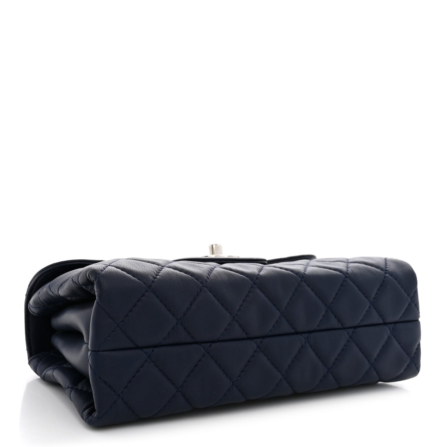 Lambskin Quilted By 4 Flap Navy