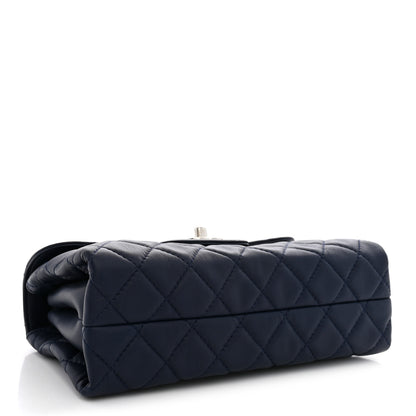 Chanel Lambskin Quilted By 4 Flap Navy 3 of 11