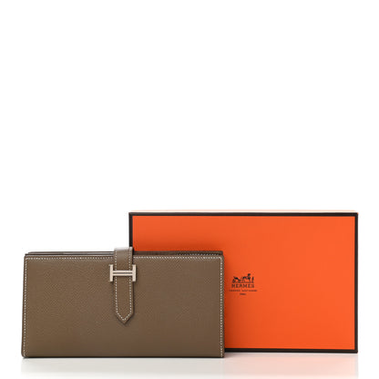 Hermes Epsom Bearn Gusset Wallet Etoupe 7 of 7