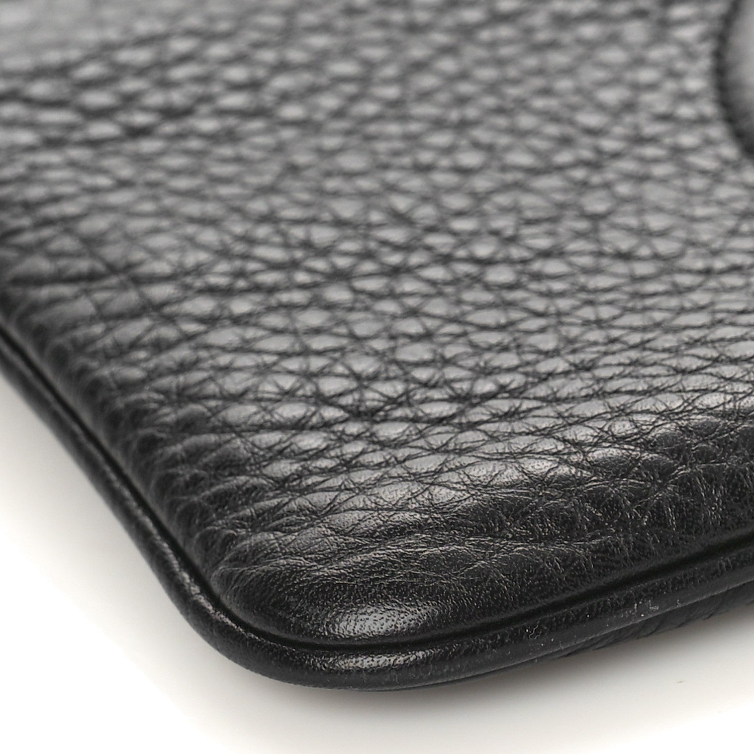 Gucci Pebbled Calfskin Soho Wristlet Black 7 of 8