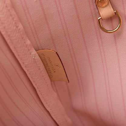 Louis Vuitton Damier Azur Neo Neverfull MM Rose Ballerine 9 of 11