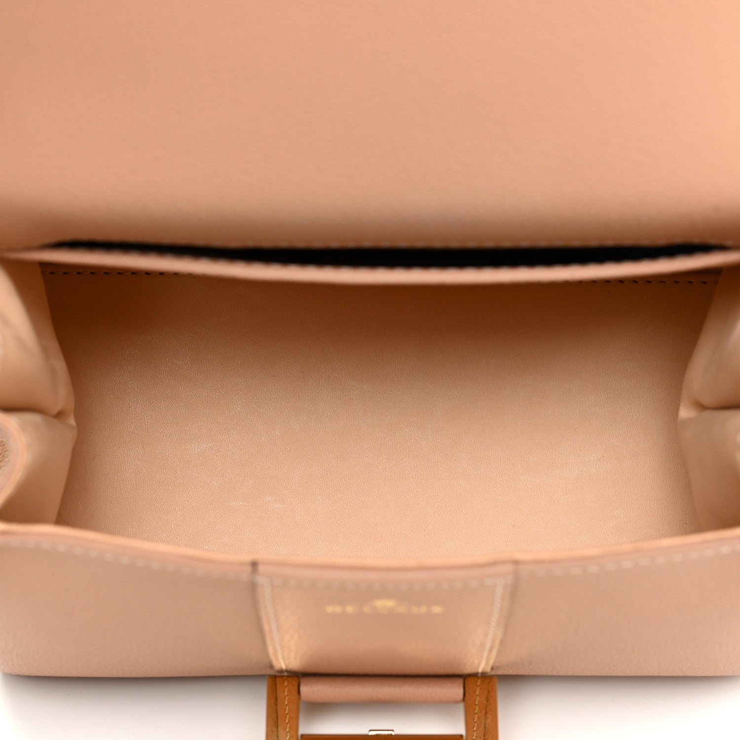 Delvaux Grained Calfskin Mini Brillant Satchel Nude 4 of 10