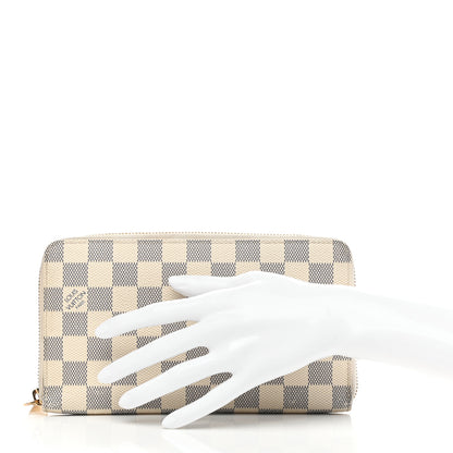 Louis Vuitton Damier Azur Zippy Organizer Wallet 2 of 9