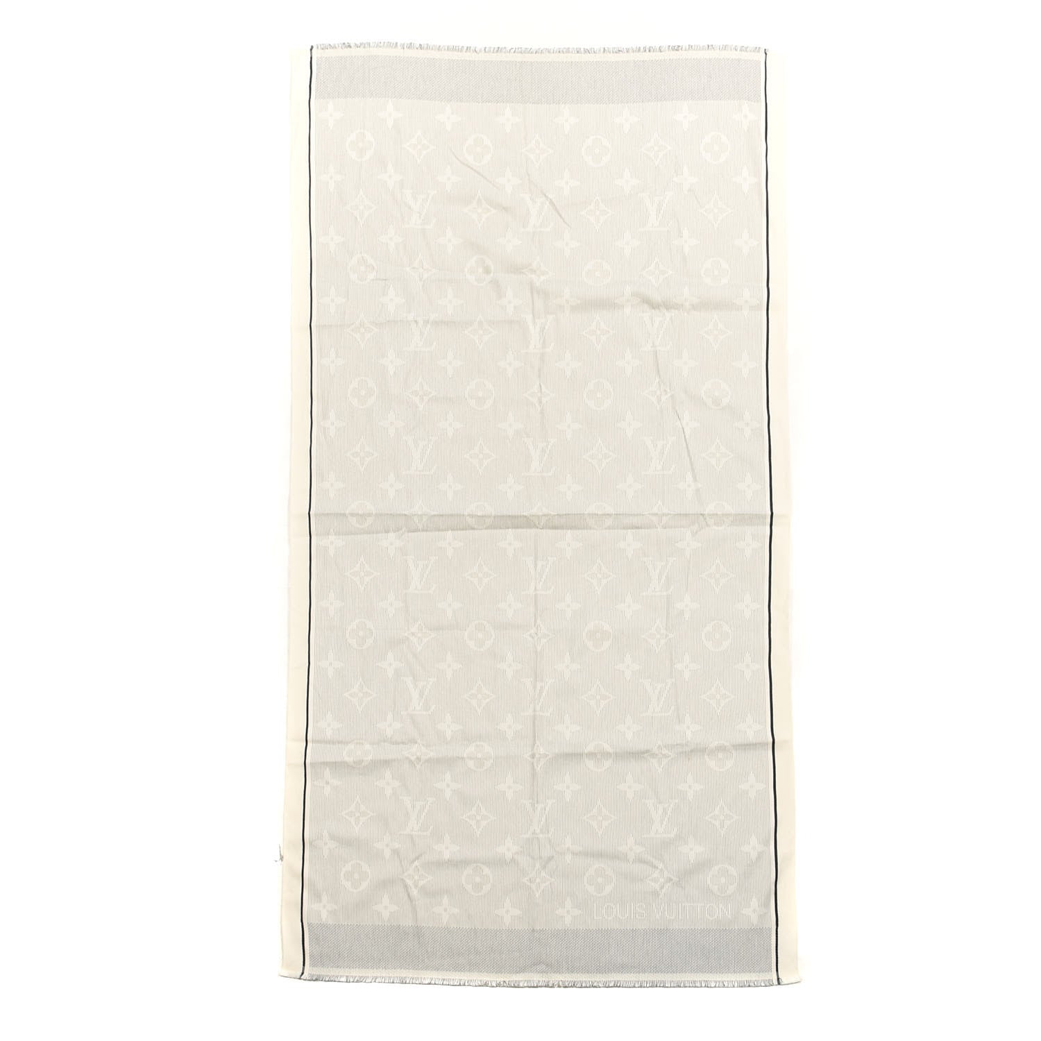 Louis Vuitton Cotton Sunnygram Fouta Black White 1 of 3