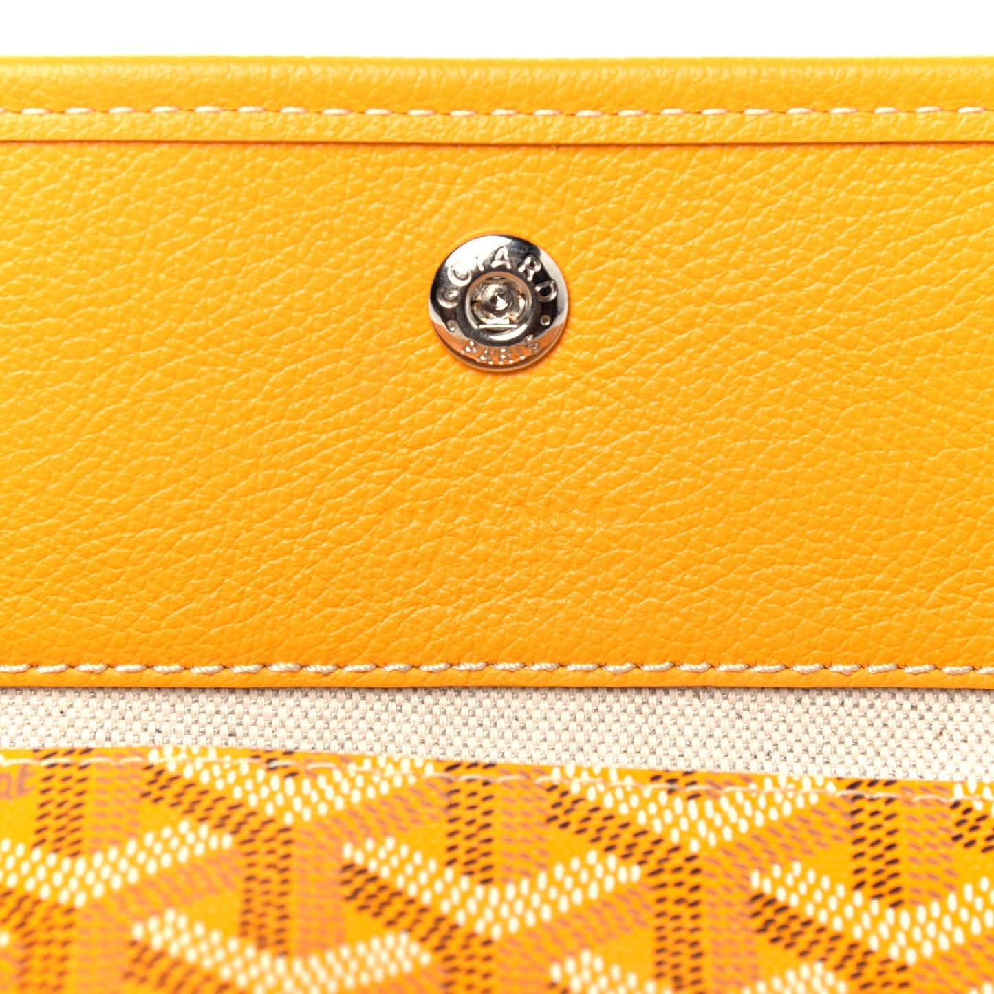 Goyardine Pouch Yellow