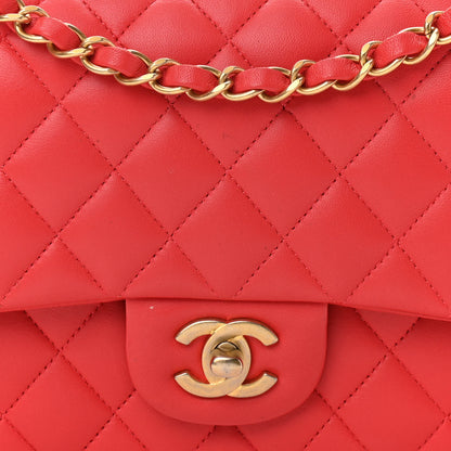 Chanel Lambskin Quilted Medium Double Flap Red 7 of 16