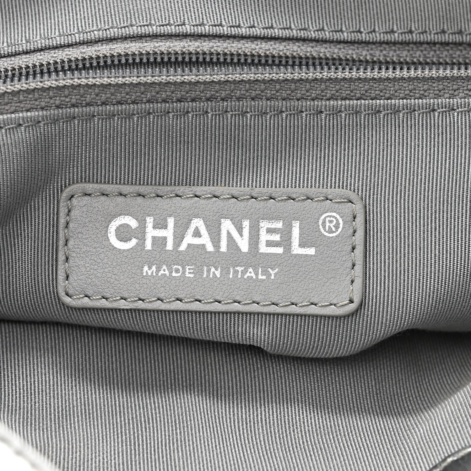 Chanel Metallic Crumpled Calfskin Chain 20s Signe Tote Silver 6 of 10