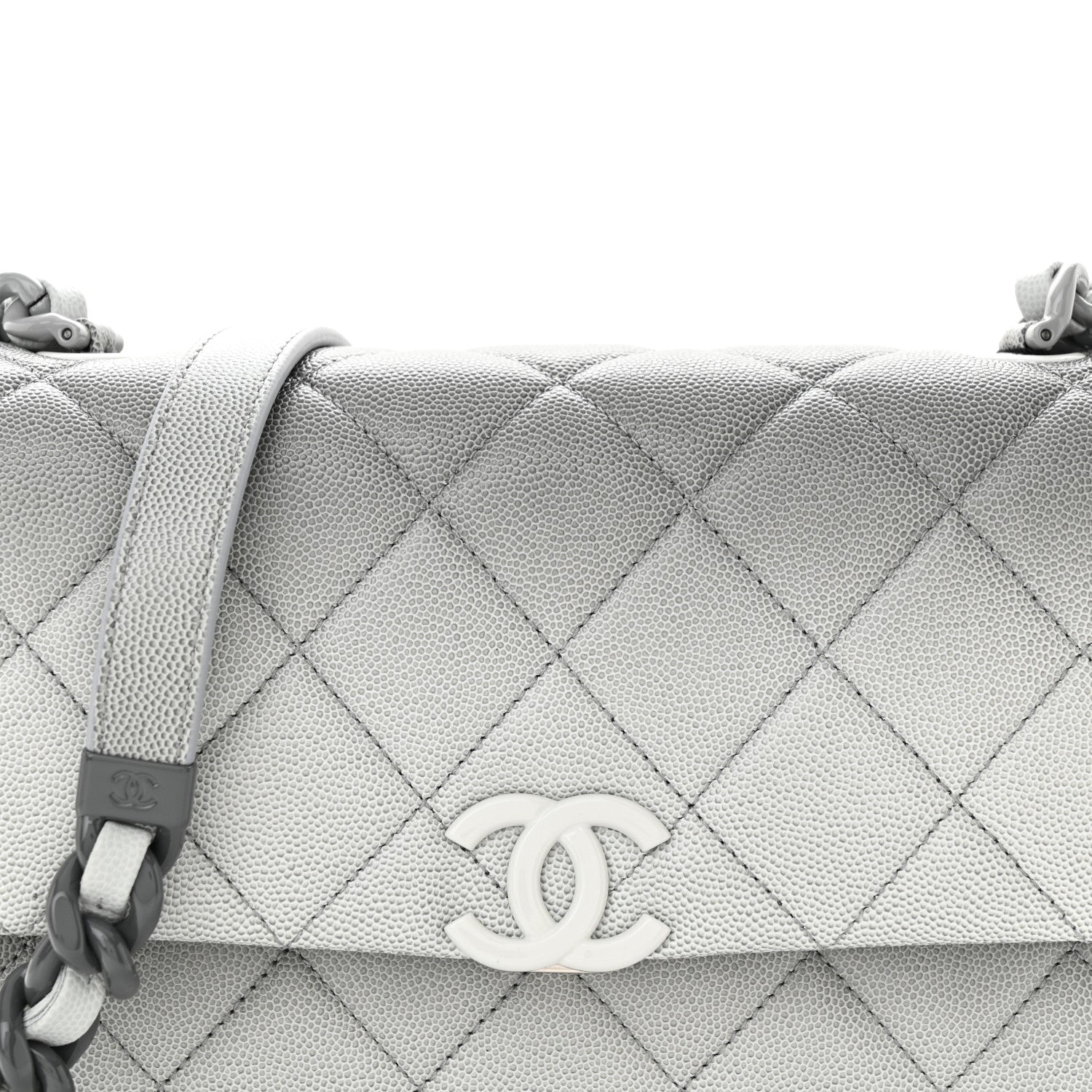 Chanel Shaded Caviar Quilted My Everything Flap Dark Grey Light Grey 8 of 10
