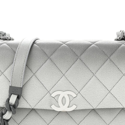 Chanel Shaded Caviar Quilted My Everything Flap Dark Grey Light Grey 8 of 10