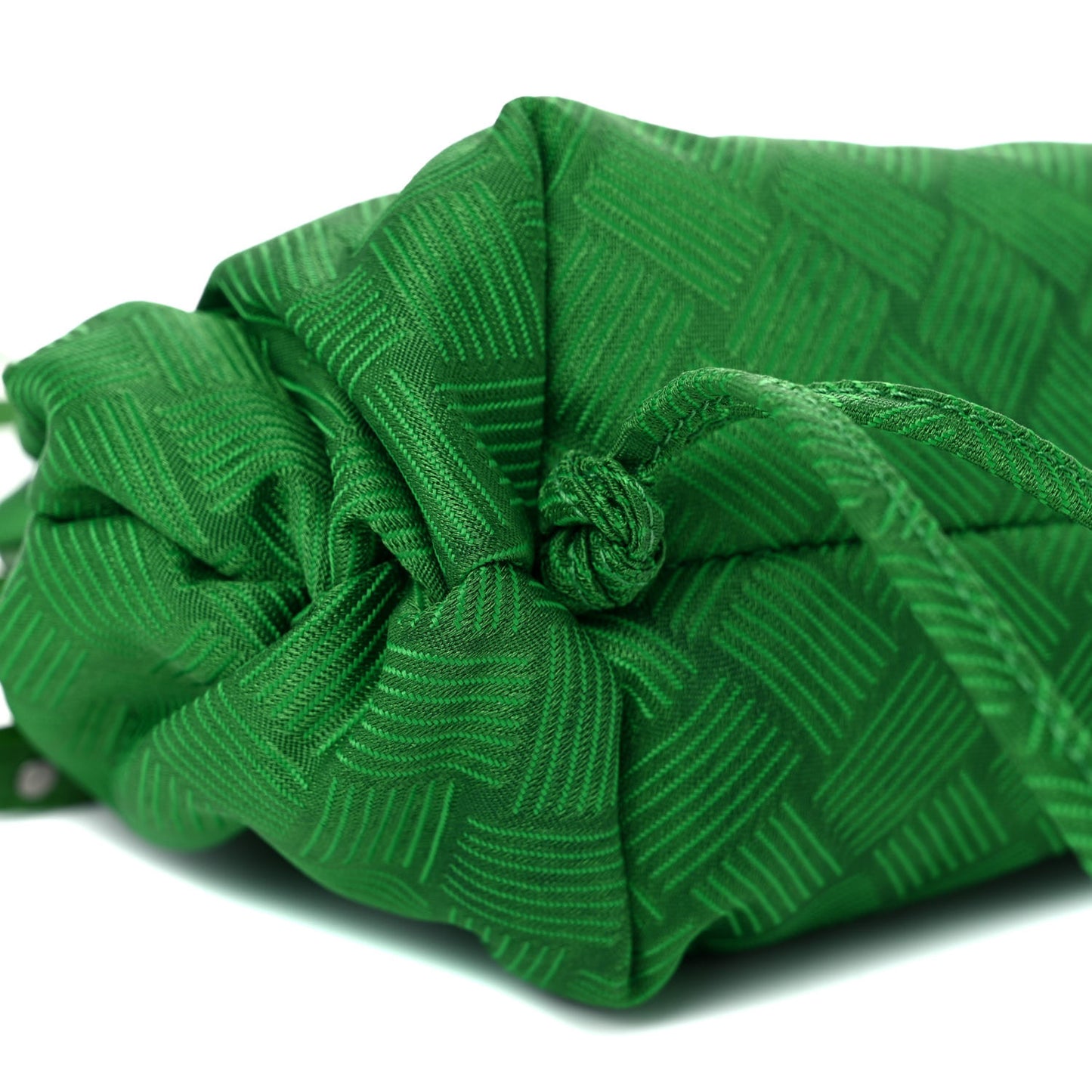 Nylon Jacquard Small The Point Triangle Bag Parakeet