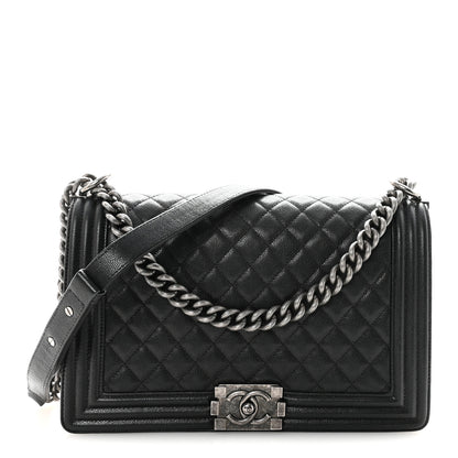 Chanel Caviar Quilted New Medium Boy Flap Black 1 of 10