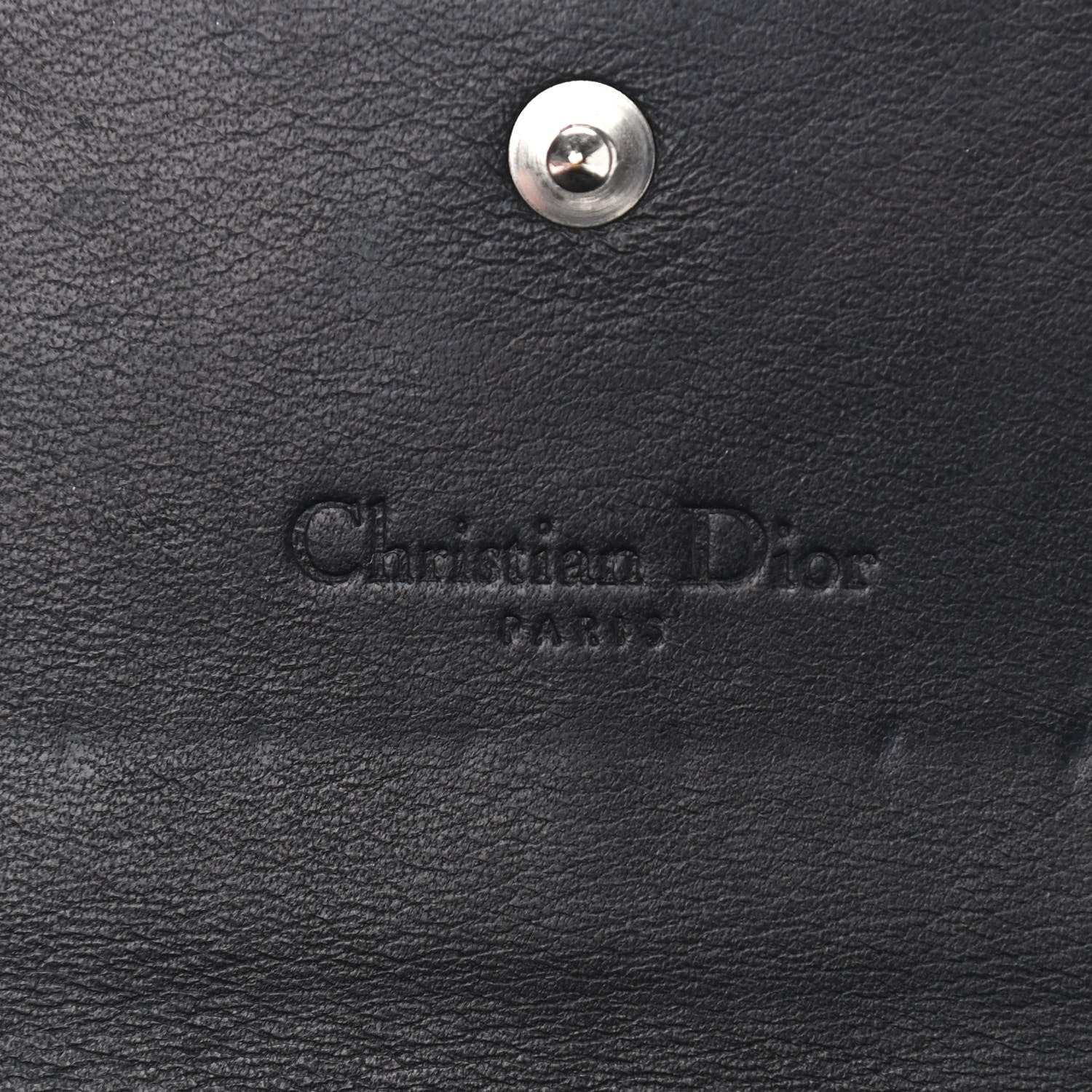 Christian Dior Patent Cannage Rendez-vous Chain Wallet Black 8 of 10