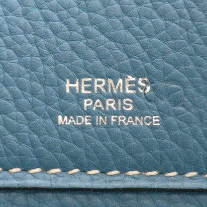 Hermes Clemence Sherpa Backpack Blue Jean 5 of 7