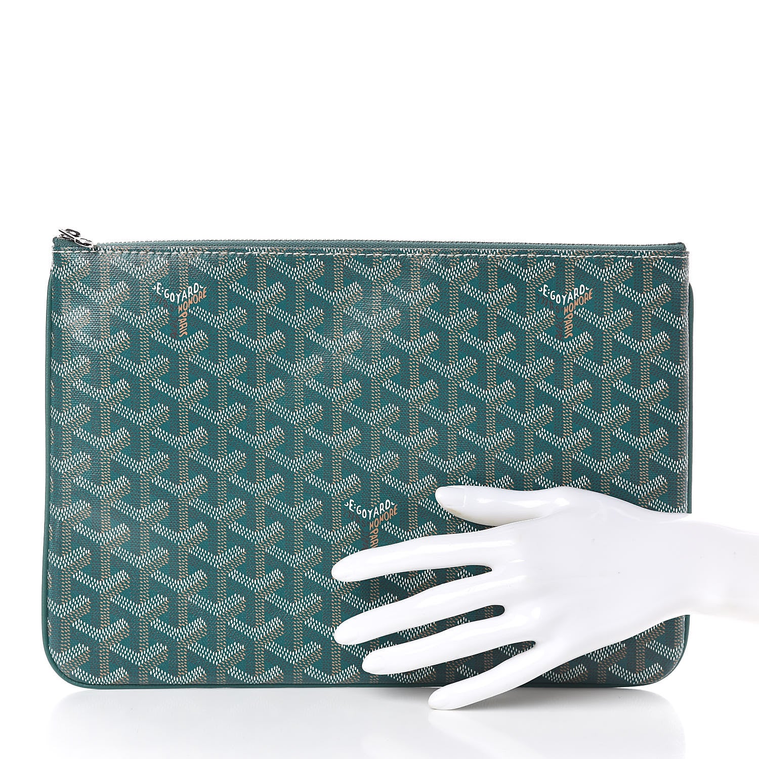 Goyard Goyardine Senat Pochette MM Green 2 of 7