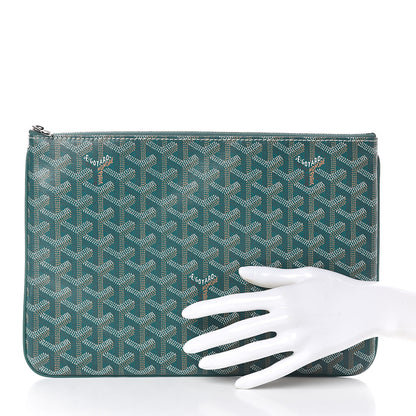 Goyard Goyardine Senat Pochette MM Green 2 of 7
