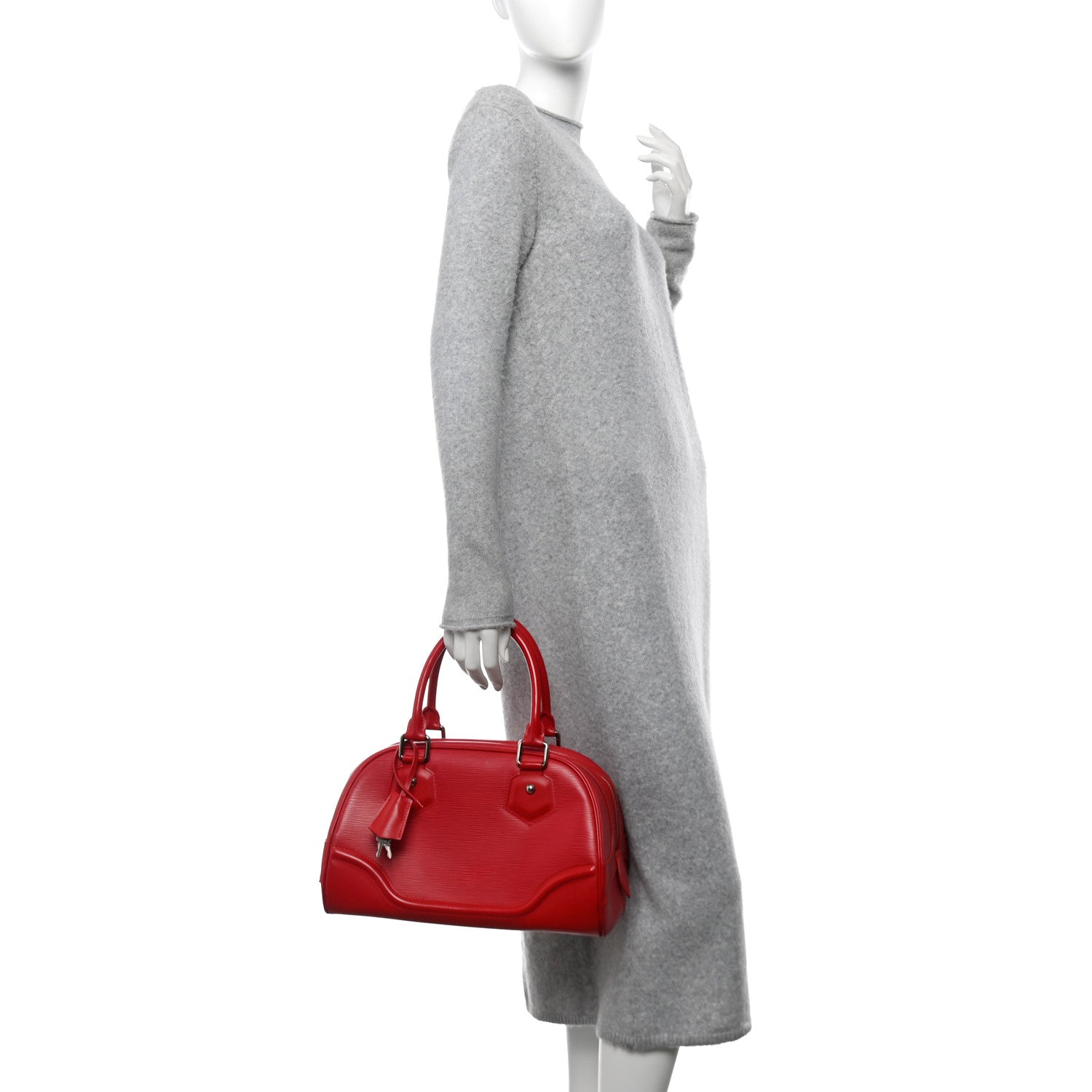 Louis Vuitton Epi Bowling Montaigne PM Rouge 2 of 9