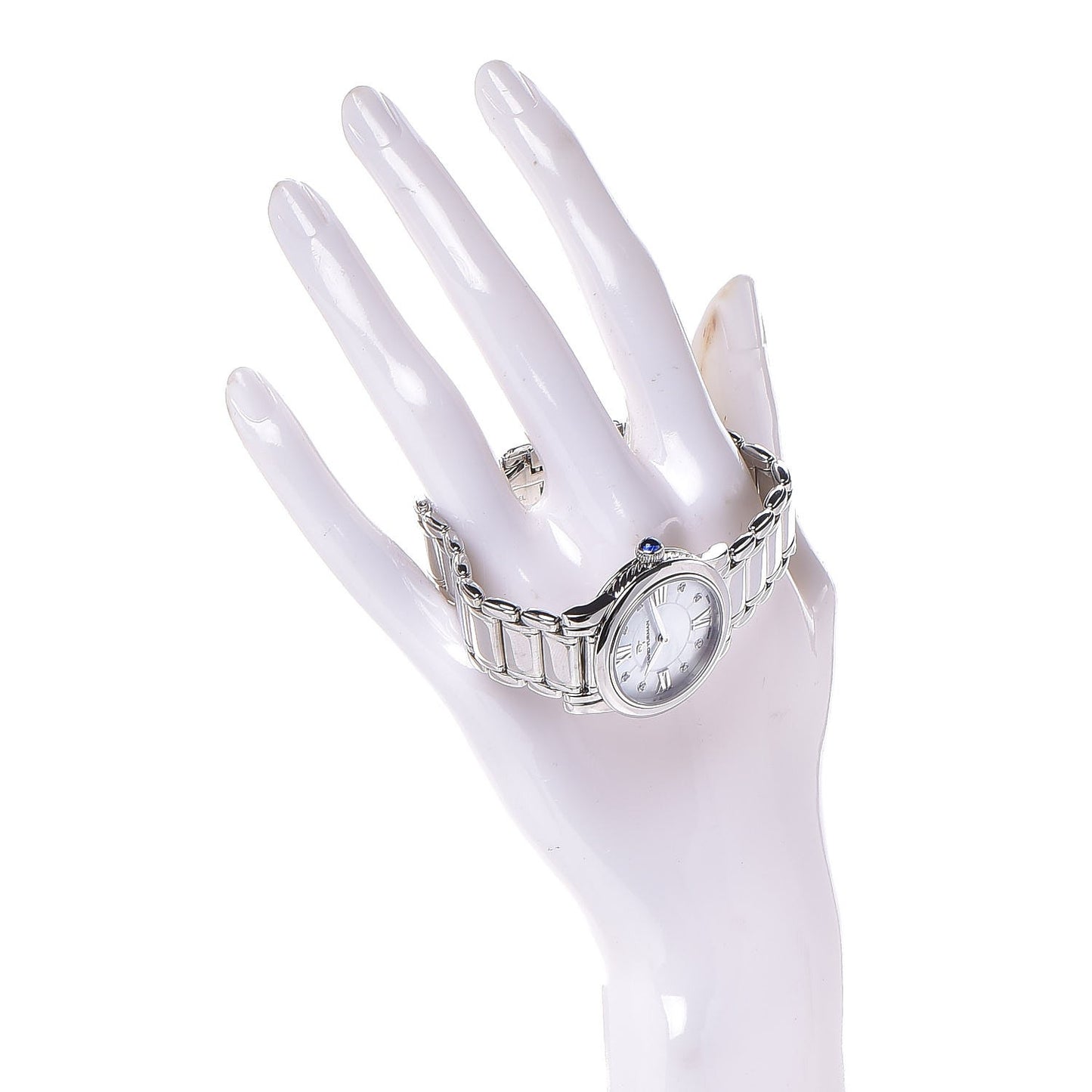 Stainless Steel Diamond Mother of Pearl 30mm Classic Quartz Watch