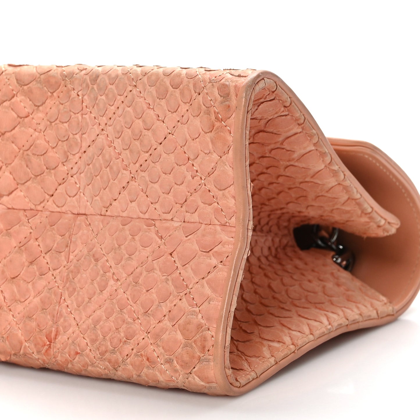Snakeskin Envelope Flap Pink