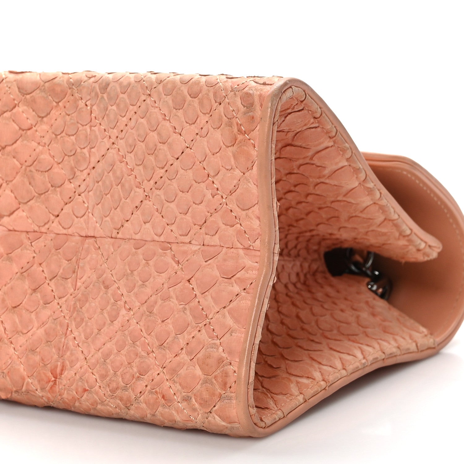 Chanel Snakeskin Envelope Flap Pink 9 of 10