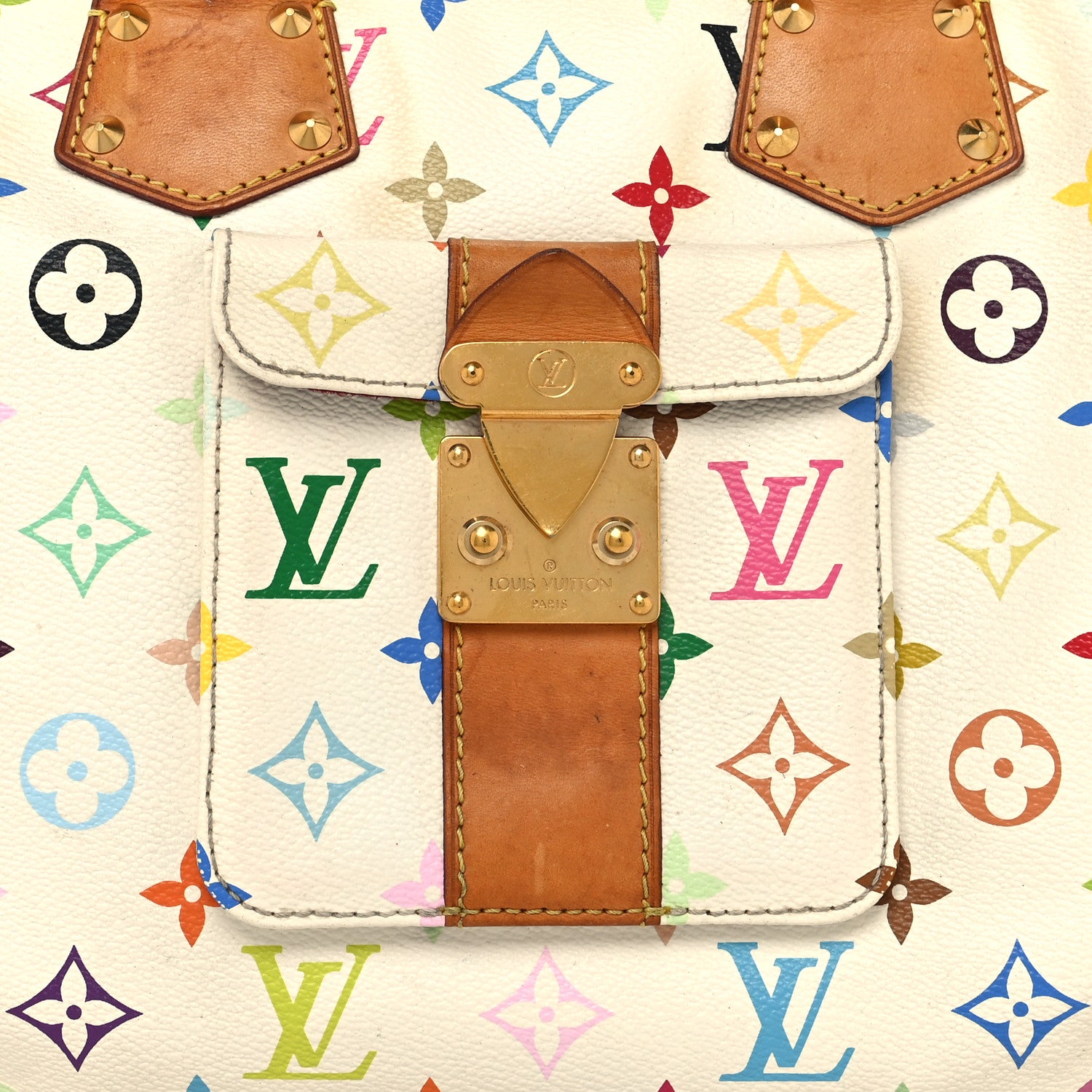 Louis Vuitton Monogram Multicolor Speedy 30 White 7 of 14