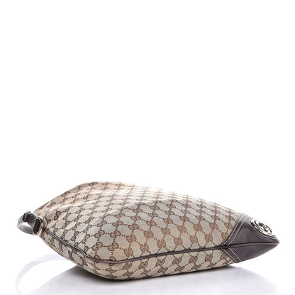 Gucci Monogram Medium New Britt Hobo Dark Brown 4 of 7