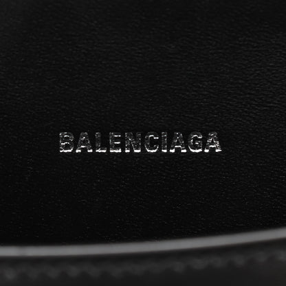 Balenciaga Box Calfskin Graffiti Logo Hourglass Top Handle Bag XS Black Silver 6 of 12