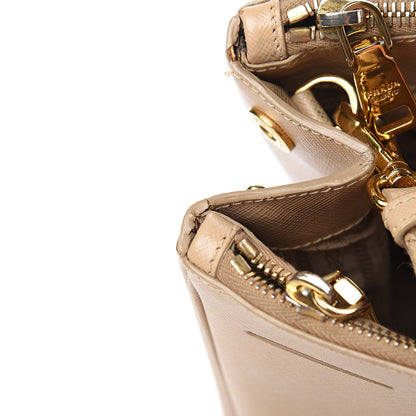 Prada Saffiano Medium Galleria Double Zip Tote Sabbia 12 of 20
