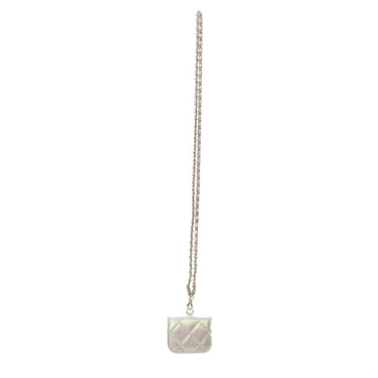 Chanel Iridescent Lambskin Quilted Airpods Pro Case Ivory 3 of 8