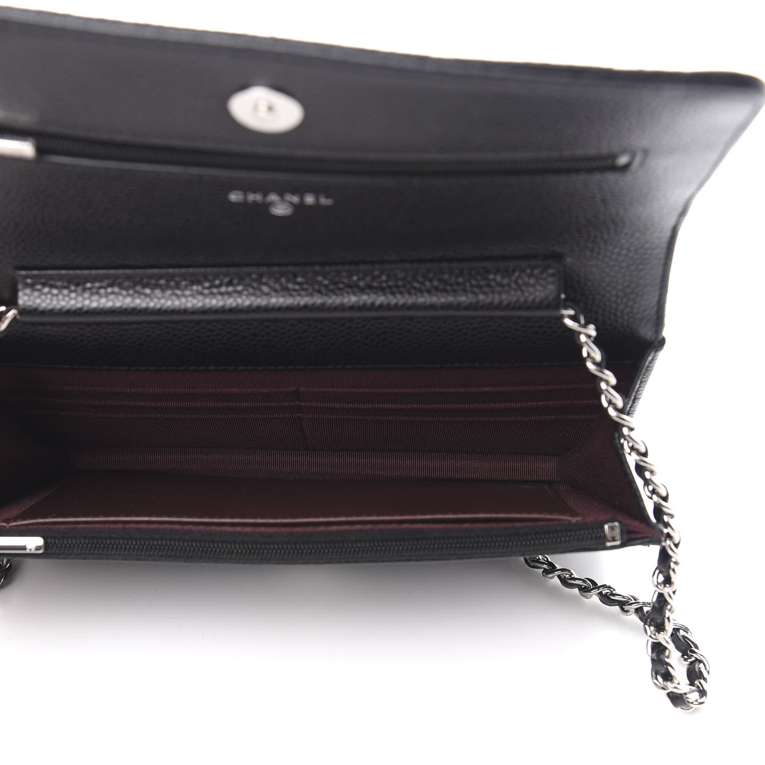 Chanel Caviar Quilted Wallet On Chain WOC Black 5 of 13