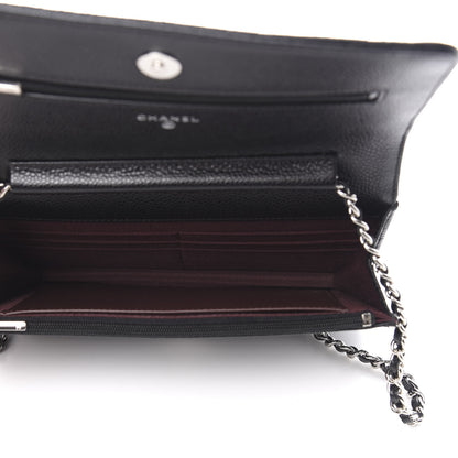 Chanel Caviar Quilted Wallet On Chain WOC Black 5 of 13