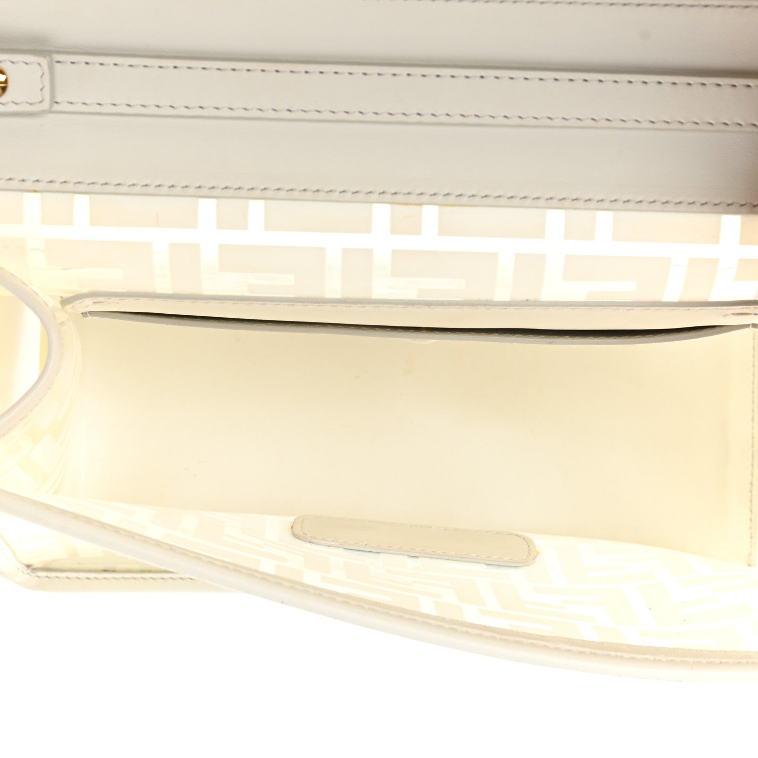 Fendi TPU FF Vitello Century F is Fendi Kan I Shoulder Bag White 5 of 18