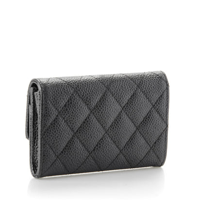Chanel Caviar Quilted Flap Card Holder Black 3 of 8