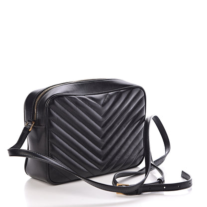 Saint Laurent Calfskin Matelasse Monogram Lou Camera Bag Black 3 of 10