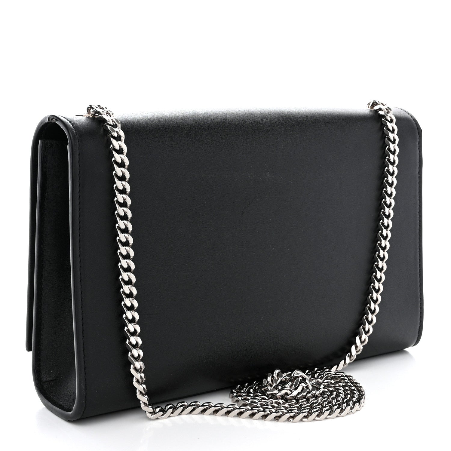 Saint Laurent Smooth Calfskin Medium Classic Monogram Kate Tassel Satchel Black 3 of 13