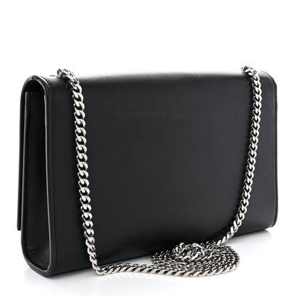 Saint Laurent Smooth Calfskin Medium Classic Monogram Kate Tassel Satchel Black 3 of 13