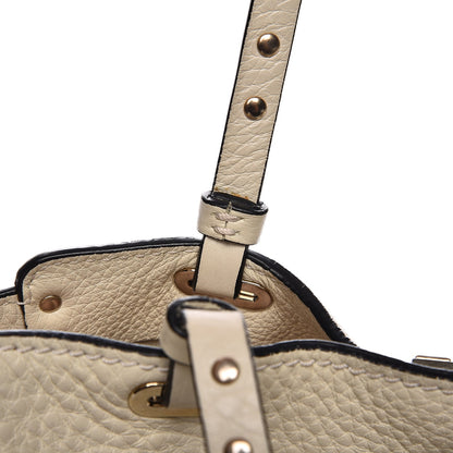Valentino Garavani Alce Printed Calfskin Small Rockstud Tote Light Ivory 17 of 18